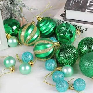 Foto 3 | Foto 3 | Esferas Navideñas De Cm-top 26 Piezas De 6cm Y 3cm En Color Verde