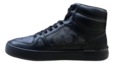 Foto 3 | Foto 3 | Tenis Coach De Bota Casual Monograma Logo Color Negro Para Hombre