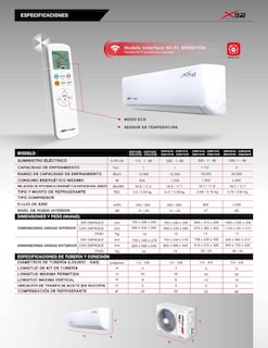 Foto 3 | Foto 3 | Mini Split  Inverter 16.7 Seer  R32 Bajo Impacto Ambiental   Solo Frío  18000 Btu  220 V  Color Blanco