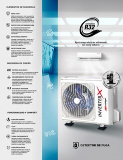 Foto 4 | Foto 4 | Mini Split Inverter X R32 Solo Frio 12000 Btu 110 V Color Blanco