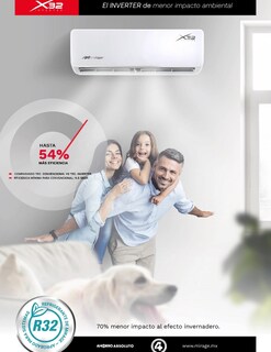 Foto 2 | Foto 2 | Mini Split Inverter 16.8 Seer R32 Bajo Impacto Ambiental Solo Frío 12000 Btu 220 V Color Blanco