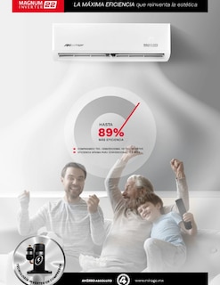 Foto 2 | Foto 2 | Mini Split Magnum 22 Seer R410a Solo Frío 24000 Btu 220 V Color Blanco