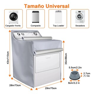 Foto 2 | Foto 2 | Funda De Lavadora Cubre Protector Impermeable Anti-uv 4 Base