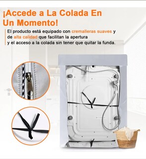 Foto 4 | Foto 4 | Funda De Lavadora Cubre Protector Impermeable Anti-uv 4 Base