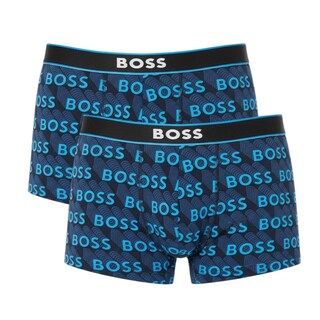 Foto 1 | Foto 1 | Boxer Trunk Hugo Boss 24 Print Algodón Negro Monograma Comodo 2 Pack Para Hombre