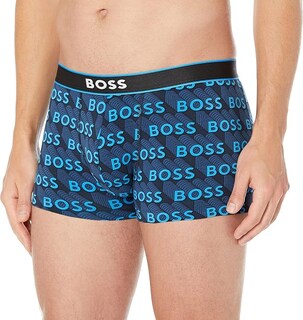 Foto 2 | Foto 2 | Boxer Trunk Hugo Boss 24 Print Algodón Negro Monograma Comodo 2 Pack Para Hombre