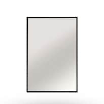 Espejo Decorativo Forma Rectangular 40 X 80 Cm Marco Negro