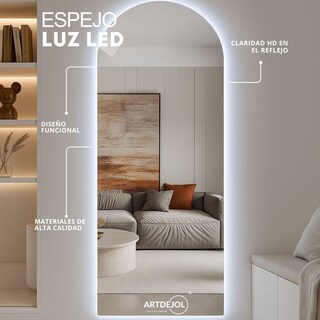 Foto 3 | Foto 3 | Espejo Decorativo Forma Arco 50x100 Cm Led Fría