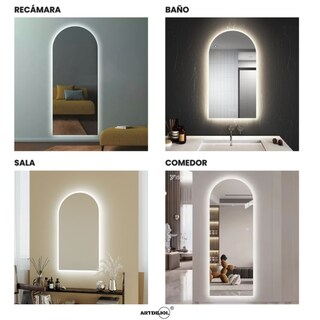 Foto 4 | Foto 4 | Espejo Decorativo Forma Arco 50x100 Cm Led Fría
