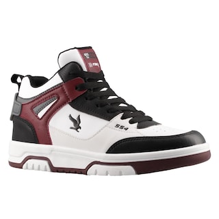 Foto 2 | Foto 2 | Tenis Dama American Fire 7146 Blanco/guinda Sneaker Mujer Urbanos Sport Casuales Talla 22 A 25 E