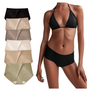 Foto 2 | Foto 2 | 6 Piezas Calzones De Mujer Sin Costuras Cómodo Talla M Eo Safe Imports Esi-21940 Multicolor