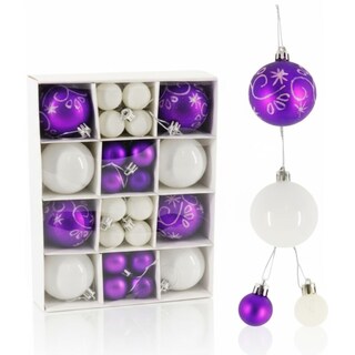 Foto 1 | Foto 1 | Esferas Navideñas De Cm-top 40 Piezas De 6cm Y 3cm En Color Morado