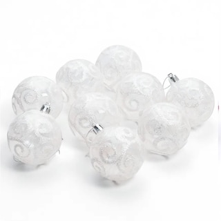 Foto 1 | Foto 1 | Esferas Navideñas De Cm-top 9 Piezas De 6cm Color Blanco