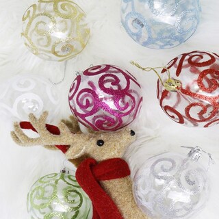Foto 4 | Foto 4 | Esferas Navideñas De Cm-top 9 Piezas De 6cm Color Blanco