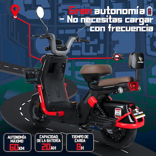 Foto 3 | Foto 3 | Motobici Eléctrica Honey Whale Kc Pro Negro