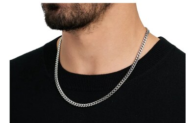 Foto 2 | Foto 2 | Xtellar Collar Cubano Eslabón Unisex De Acero Inoxidable Plateado