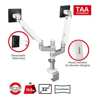 Foto 2 | Foto 2 | Brazo De Monitor Dual Siig Mtpro Para Pantallas De 32 Pulgadas Ajustable - Venta Internacional.