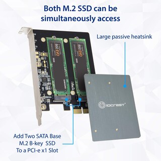 Foto 4 | Foto 4 | Convertidor Ssd Io Crest Dual M.2 B-key Sata Pci-e 3.0 X1 - Venta Internacional.