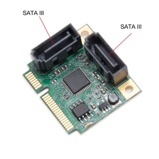 Foto 7 | Foto 7 | Adaptador Mini Pcie A Sata Iii Io Crest Asmedia 1061r De 2 Puertos - Venta Internacional.