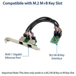 Foto 6 | Foto 6 | Tarjeta De Interfaz De Red Io Crest M.2 Pcie Gigabit Ethernet - Venta Internacional.