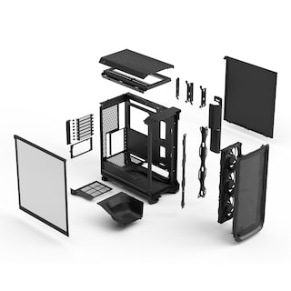 Foto 7 | Foto 7 | Estuche Para Computadora Con Diseño Fractal Meshify 3 Black Tg Light Tint - Venta Internacional.