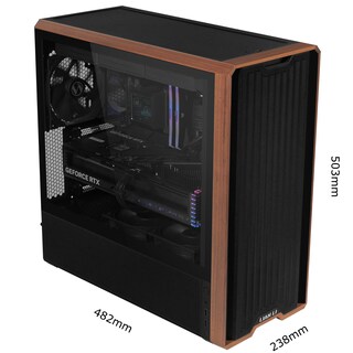 Foto 3 | Foto 3 | Funda Para Ordenador Lian Li Lancool 217 Wood 5 Ventiladores Mid-tower - Venta Internacional.