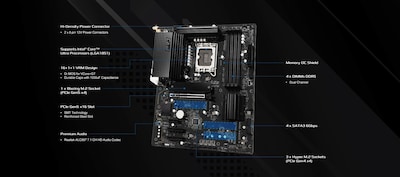 Foto 6 | Foto 6 | Placa Madre Asrock Z890 Pro-a Wifi 6e Lga1851 Ddr5 256 Gb Atx - Venta Internacional.
