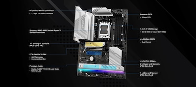 Foto 4 | Foto 4 | Placa Madre Asrock B850 Pro Rs Amd Am5 Ddr5 8000 Mhz Atx - Venta Internacional.