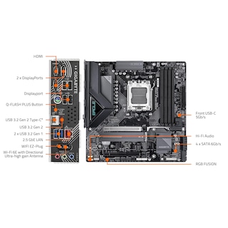 Foto 5 | Foto 5 | Placa Madre Gigabyte B850m Eagle Wifi6e Amd Am5 Ddr5 M-atx - Venta Internacional.