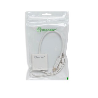 Foto 7 | Foto 7 | Adaptador Hdmi A Vga Io Crest Con Conector De Audio De 3 5 Mm - Venta Internacional.