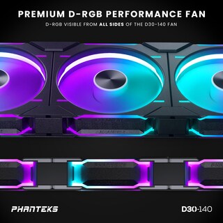 Foto 4 | Foto 4 | Ventilador Phanteks D30-140 Drgb Pwm Paquete De 3 Unidades Flujo De Aire Inverso - Venta Internacional.