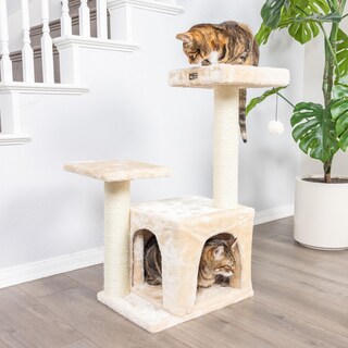 Foto 4 | Foto 4 | Árbol Para Gatos Armarkat A3207 Color Beige 56 X 43 X 81 Cm Con Rascadores - Venta Internacional.