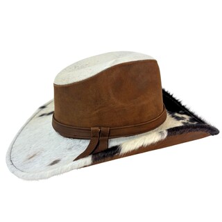 Foto 1 | Foto 1 | Sombrero Unisex Tabaco Piel Pelaje Vaca Piel California ''l'' Nueva Imagen