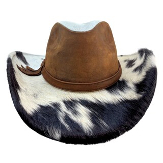Foto 3 | Foto 3 | Sombrero Unisex Tabaco Piel Pelaje Vaca Piel California ''l'' Nueva Imagen