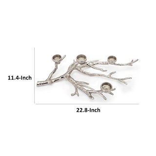 Foto 5 | Foto 5 | Portavelas Benzara De 58 Cm Con Forma De Rama De Árbol 4 Ranuras Para Velas - Venta Internacional.