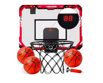 Foto 1 | Foto 1 | Mini Canasta de Baloncesto Infantil con Anotador y 3 Pelotas