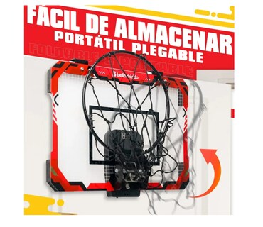 Foto 3 | Foto 3 | Mini Canasta de Baloncesto Infantil con Anotador y 3 Pelotas