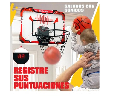 Foto 4 | Foto 4 | Mini Canasta de Baloncesto Infantil con Anotador y 3 Pelotas