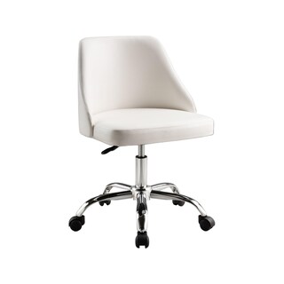 Foto 1 | Foto 1 | Silla De Oficina Benzara Bm304674 56 Cm Piel Sintética Giratoria - Venta Internacional.