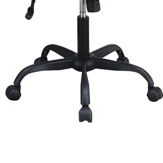 Foto 4 | Foto 4 | Silla De Oficina Benzara Tapizada En Piel Sintética Con Brazos Curvos Color Negro - Venta Internacional.
