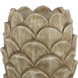 Foto 2 | Foto 2 | Macetero Benzara De Terracota Con Forma De Piña De Pino Esculpida 36 Cm - Venta Internacional.