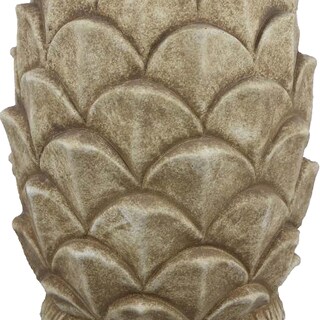 Foto 3 | Foto 3 | Macetero Benzara De Terracota Con Forma De Piña De Pino Esculpida 36 Cm - Venta Internacional.