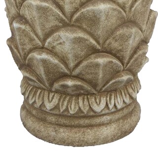 Foto 4 | Foto 4 | Macetero Benzara De Terracota Con Forma De Piña De Pino Esculpida 36 Cm - Venta Internacional.
