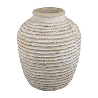 Foto 1 | Foto 1 | Maceta Benzara Lezlee De 33 Cm Color Beige Terracota - Venta Internacional.