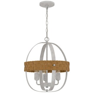 Foto 2 | Foto 2 | Lámpara Benzara Baty De Ratán Rústico De 3 Luces 46 Cm - Venta Internacional.