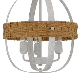Foto 4 | Foto 4 | Lámpara Benzara Baty De Ratán Rústico De 3 Luces 46 Cm - Venta Internacional.