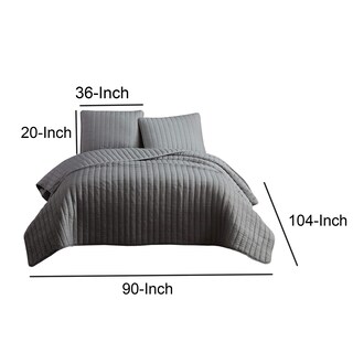 Foto 5 | Foto 5 | Juego De Ropa De Cama Benzara King 27 X 229 X 264 Cm Color Gris - Venta Internacional.