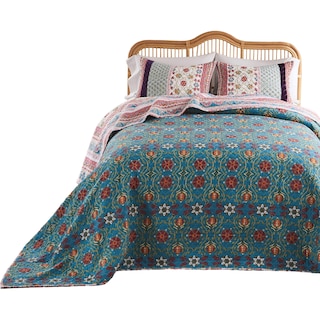 Foto 1 | Foto 1 | Juego De Ropa De Cama Benzara Ello De Algodón Bohemio 3 Piezas Tamaño Queen - Venta Internacional.