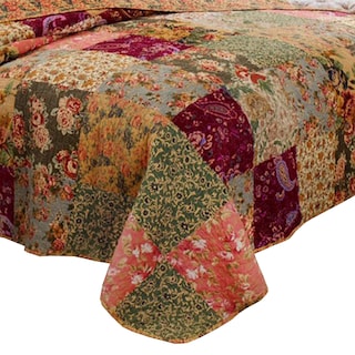 Foto 3 | Foto 3 | Juego De Sábanas Benzara Kamet King Patchwork Floral 305 X 300 Cm - Venta Internacional.