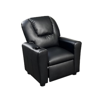 Foto 1 | Foto 1 | Sillón Reclinable Para Jóvenes Benzara Nik 56 Cm Acolchado Negro - Venta Internacional.
